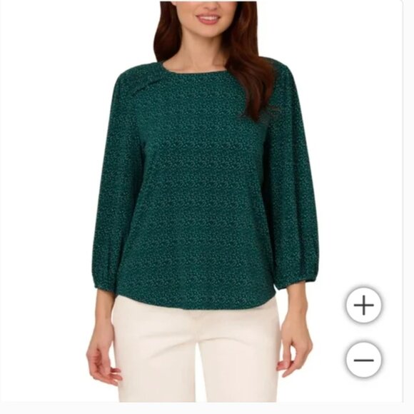 NWT Adrianna Papell Women's 3/4 Sleeve Blouse - Picture 1 of 5